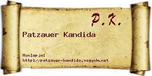 Patzauer Kandida névjegykártya