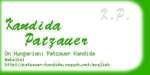 kandida patzauer business card